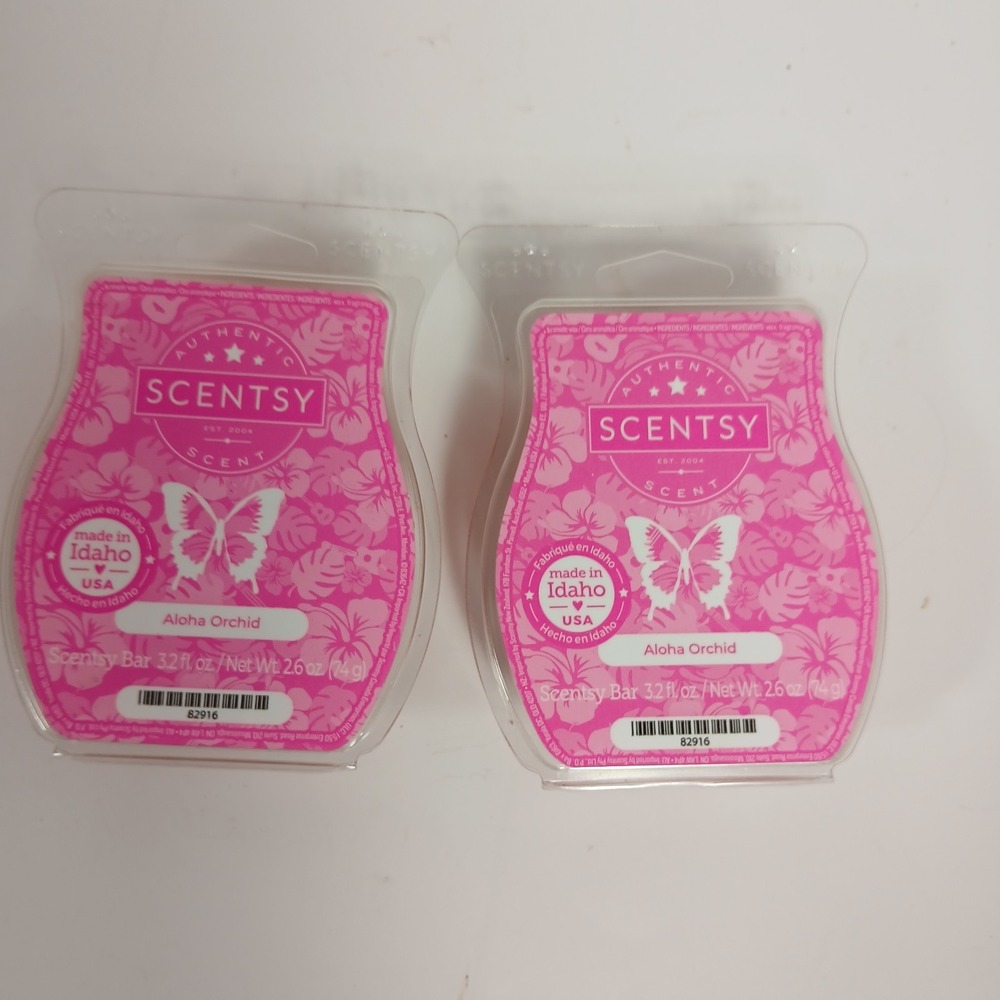 SCENTSY ~ Aloha Orchid Wax Bars ~ Lot of 2 ~ NEW READ
